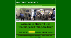 Desktop Screenshot of masterfitgolfltd.com